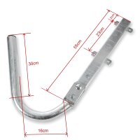 Dachüberstandshalter Koscom Stahl Rohr Ø 43mm