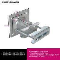 Mastschelle / Rohrschelle Vario 4 Koscom 46303