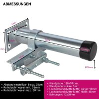 Mastschiebeschelle f. Masten bis Ø 60 mm MSS 46105