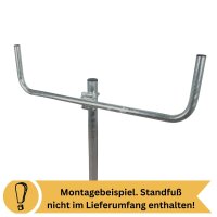 Doppel-Mastausleger Stahl 2 x 55 cm verzinkt