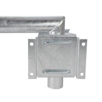 Wandhalter Stahl Variabel S-Form 45cm