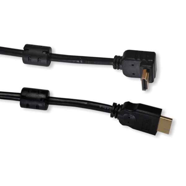 Kabel HDMI Stecker-Winkelstecker 0,5m
