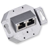 Koscom Netzwerkdose CAT 6 weiß, 2xRJ45