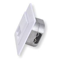 Netzwerkdose CAT 6A weiß 2xRJ45  STP, UP