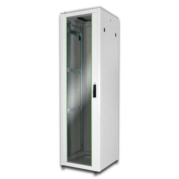 DIGITUS Standschrank 600x600(BxT) 19" 42HE grau