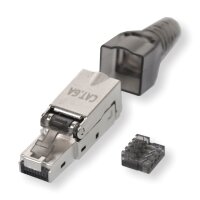 Netzwerk RJ45-Stecker CAT 6A geschirmt STP RJ4