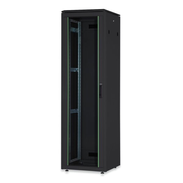 DIGITUS Standschrank 600x600(BxT) 19" 42HE schwarz