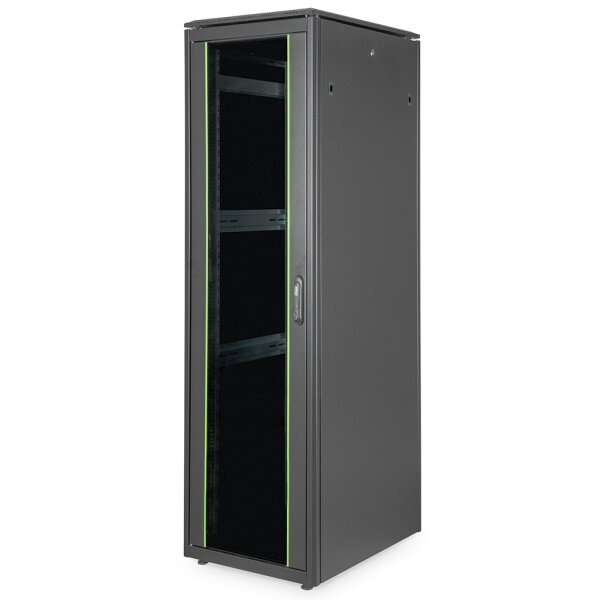 DIGITUS Standschrank 600x800(BxT) 19" 42HE schwarz