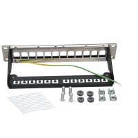 Keystone 12 Port Leerpanel 1HE 10"