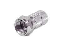 Stecker F 6mm aufdrehbar     VE=100Stück