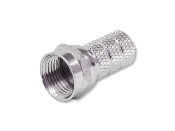Stecker F 5mm aufdrehbar     VE=100Stück