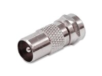 Adapter F-Stecker > IEC-Stecker einzeln