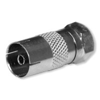 Adapter F-Stecker > IEC-Buchse einzeln