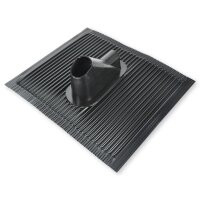 Alu-Dachziegel 45x50cm Kabeldurchführung schwarz