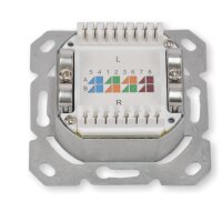 Koscom Netzwerkdose CAT6A horizontal 2x RJ45