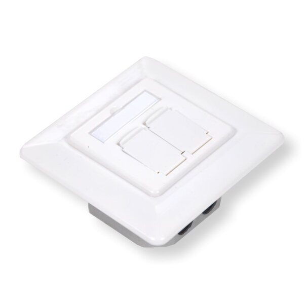 Koscom Netzwerkdose CAT6A vertikal 2x RJ45