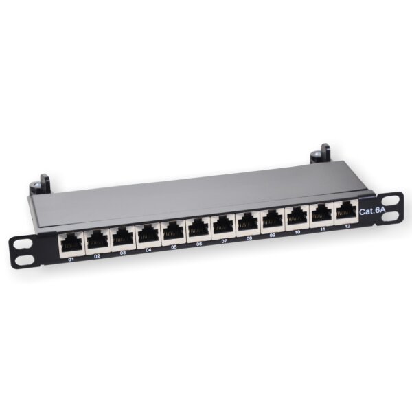 Koscom Patchpanel CAT6A 12 Port 0,5HE 10"