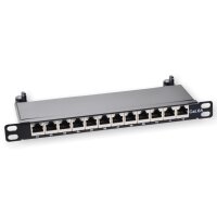 Koscom Patchpanel CAT6A 12 Port 0,5HE 10"