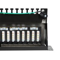 Koscom Patchpanel 19" 1HE CAT6A 24-fach Schwarz