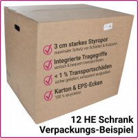 Koscom Wandschrank 19" 06HE 45cm Schwarz