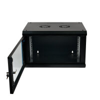 Koscom Wandschrank 19" 06HE 45cm Schwarz