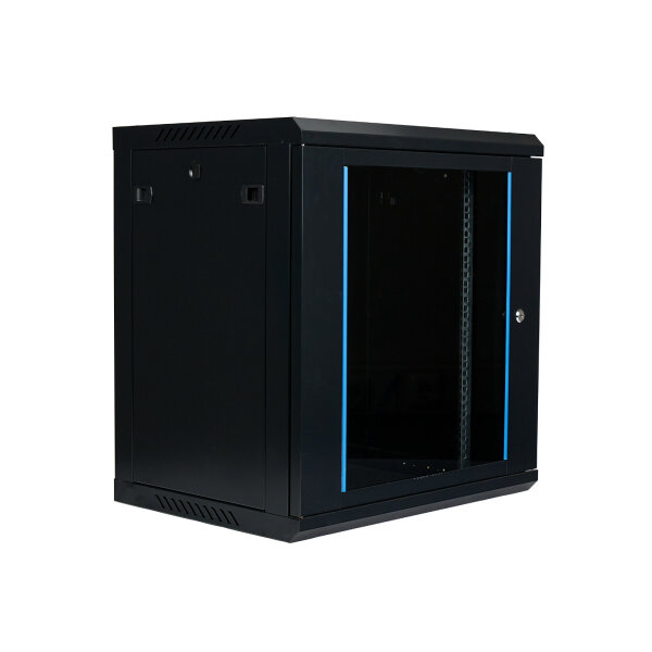 Koscom Wandschrank 19" 12HE 45cm Schwarz