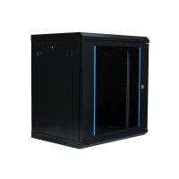 Koscom Wandschrank 19" 12HE 45cm Schwarz