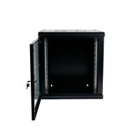 Koscom Wandschrank 19" 12HE 45cm Schwarz