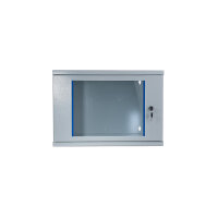 Koscom Wandschrank 19" 7HE, ZERLEGT (DIY), Grau