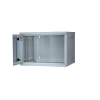 Koscom Wandschrank 19" 7HE, ZERLEGT (DIY), Grau