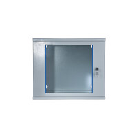 Koscom Wandschrank 19" 9HE, ZERLEGT (DIY), Grau