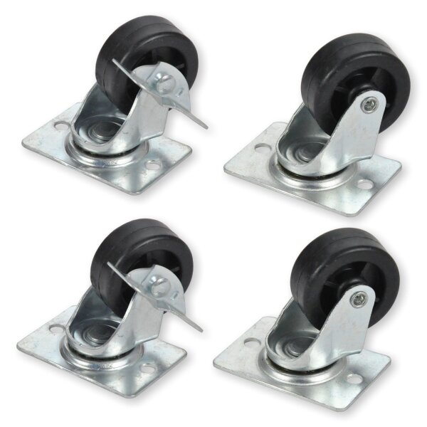 Koscom Laufrollen für Schränke (Set 4 Stück)