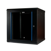 Koscom Wandschrank 19" 12HE 60cm Schwarz