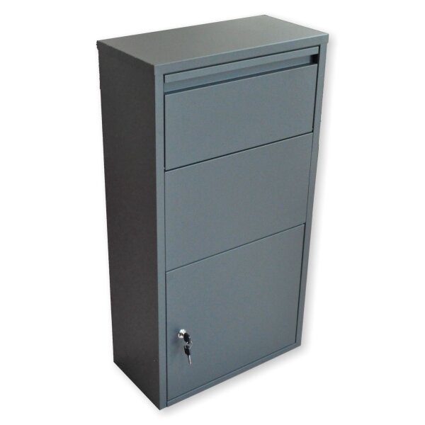 Paketbox P01 Wandmontage 44x22x82,5cm anthrazit