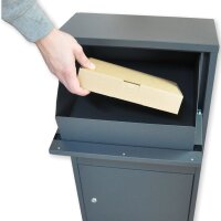 Paketbox P01 Wandmontage 44x22x82,5cm anthrazit