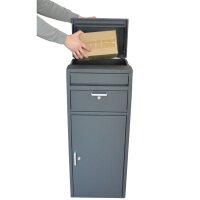Paketbox P03 Standmontage 40x40x96cm anthrazit