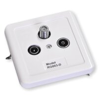 Rogetech Antennendose 3-f. RG003-D Durchg.