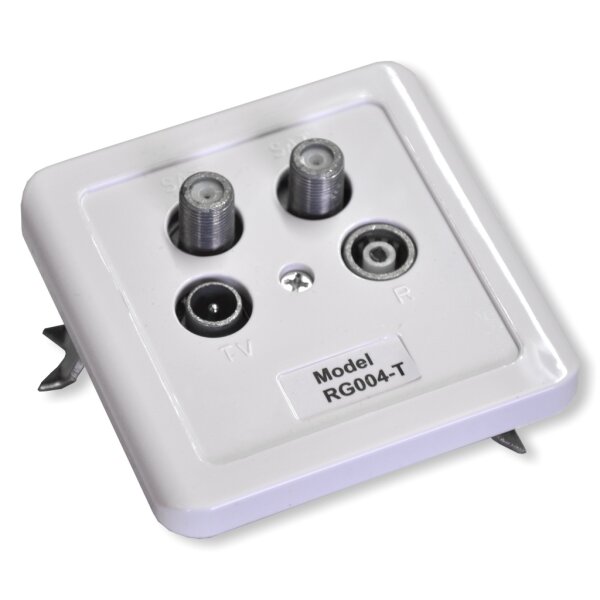 Rogetech Antennendose 4-f. Twin RG004-T