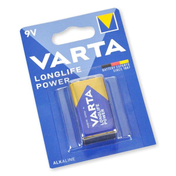 Batterie Varta 9V Block Longlife Power 4922