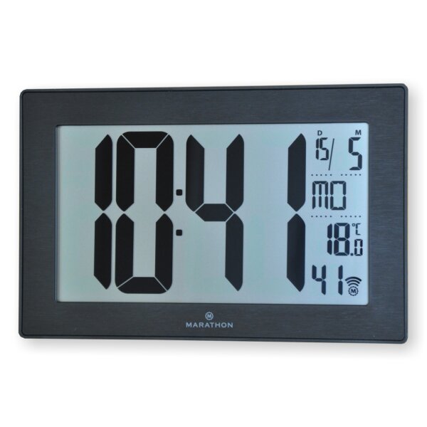 Digitale XL Funkuhr 24x15,5cm