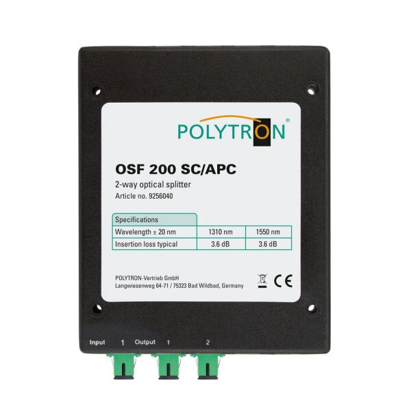 Polytron OSF 200 SC/APC Optischer Verteiler 2x