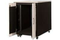 Serverschrank schallisoliert 17HE mit Holzdekor