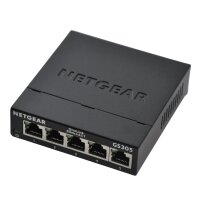 NETGEAR GS305 5-Port Gigabit LAN Switch Unmanaged, Plug-and-Play, Metallgehäuse