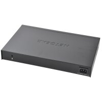 NETGEAR GS324P 24-Port Gigabit PoE+ Switch Unmanaged, 16x PoE+, 190W, Schwarz