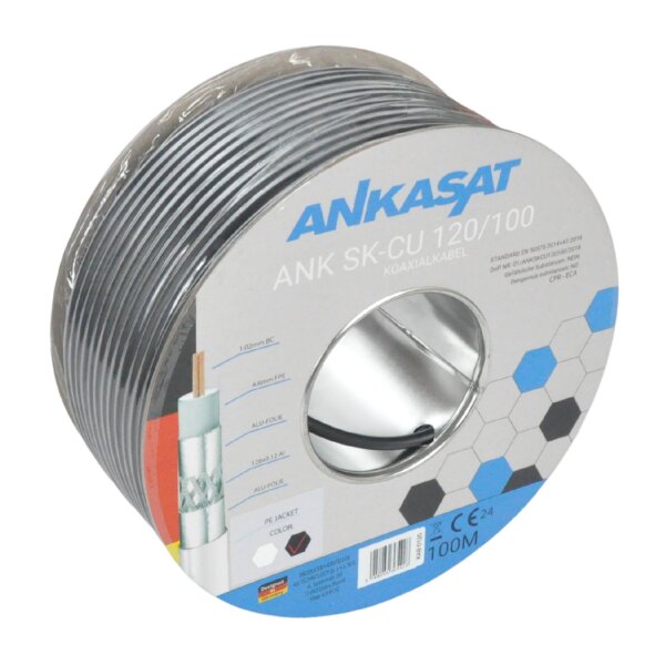 Koaxialkabel Ankaro SK-CU 120/100 100m
