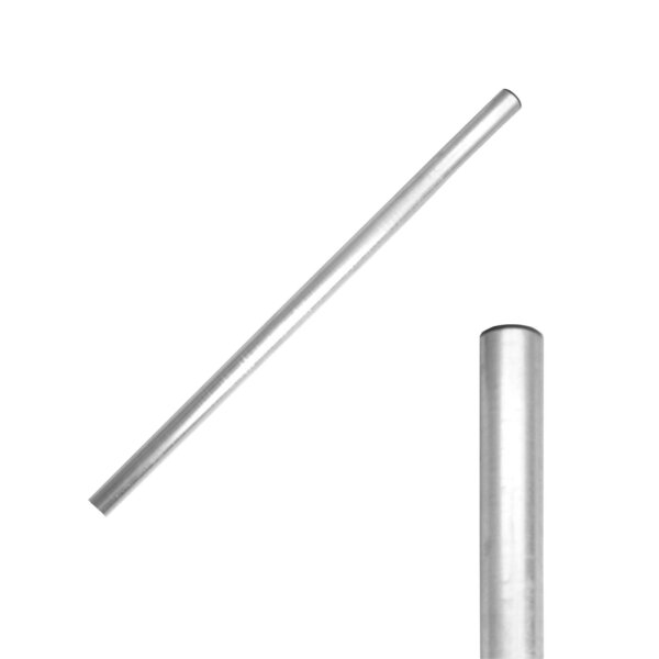 Stahl-Mast 1.00m mit Mastkappe Rohr 48x2mm STARO 48/100
