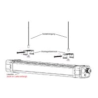 Feuchtraumleuchte SJ-SDF Seilabhängung Set