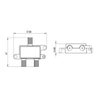 Inverto Unicable II 2-Wege-Splitter
