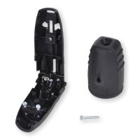 Schutzkontaktstecker 230V/16A schwarz IP 44