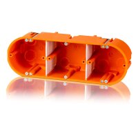 HW Gerätedose 3fach HW30, 68mmØ 63mm tief